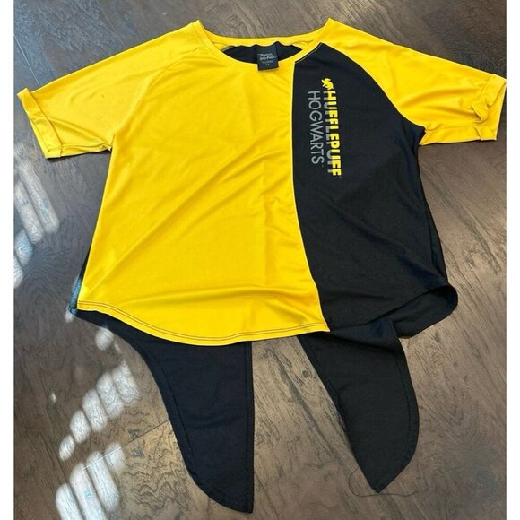 The Wizarding World Of Harry Potter Hufflepuff‎ House Tie Back Tee Shirt XL - Picture 1 of 2